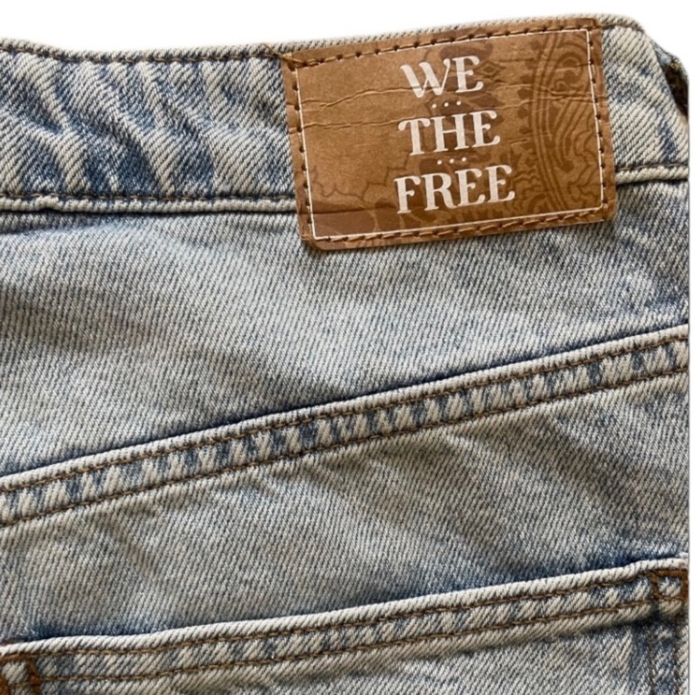 We The Free Light Blue Straight Leg Jeans - Picture 5 of 10